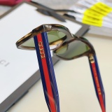 Gucci Fashion Versatile Square Frame Sunglasses Size: 53-18-145