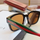 Gucci Fashion Versatile Square Frame Sunglasses Size: 53-18-145