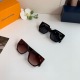 Louis Vuitton Couple Fashion Versatile Square Frame Sunglasses