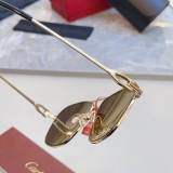 Cartier Fashion Versatile Square Frame Glasses Size: 59-16-145