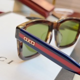 Gucci Fashion Versatile Square Frame Sunglasses Size: 53-18-145