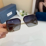 Gucci Couple Fashion Versatile Large Frame Sunglasses