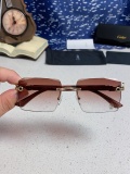 Cartier 2026 Fashion Retro Versatile Frameless Leopard Glasses