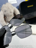 Gucci Couple Fashion Versatile Pilot Polarized Sunglasses Toad Mirror