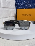 Louis Vuitton Fashion Retro Versatile Square Frame Sunglasses