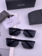 Prada Couple Fashion Versatile Square Frame Sunglasses