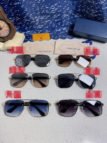 Louis Vuitton Fashion Retro Versatile Square Frame Sunglasses