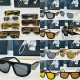 Prada Couple Fashion Versatile Sunglasses Size: 54-19-145
