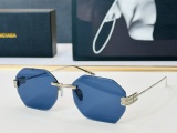 Balenciaga Couple Fashion Versatile Frameless Sunglasses Size: 57-18-145