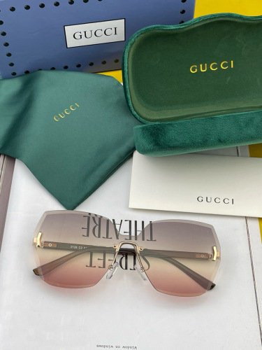 Gucci Women Fashion Versatile Frameless Polarized Sunglasses