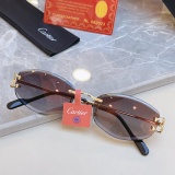 Cartier Couple Fashion Versatile Sunglasses Size: 57-18-140