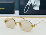 Balenciaga Couple Fashion Versatile Frameless Sunglasses Size: 57-18-145