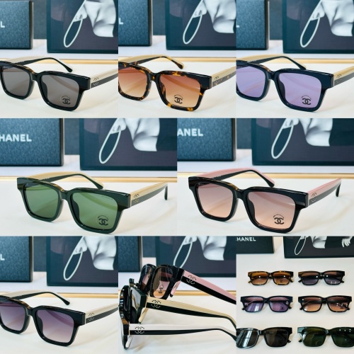 Chanel Couple Fashion Versatile Square Frame Sunglasses Size: 53-16-140