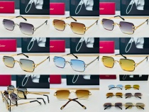 Cartier Couple Fashion Versatile Frameless Sunglasses Size: 57-17-142