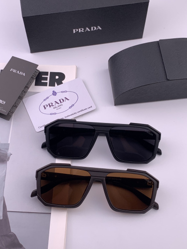 Prada Fashion Versatile Square Frame Polarized Sunglasses