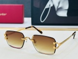 Cartier Couple Fashion Versatile Frameless Sunglasses Size: 57-17-142