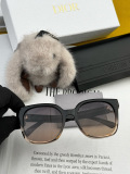 Dior Women's Fashion Versatile Square Frame Thick Polarized Sunglasses