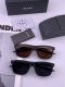 Prada Classic Fashion Versatile Square Frame Sunglasses