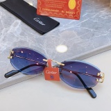 Cartier Couple Fashion Versatile Sunglasses Size: 57-18-140