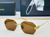 Balenciaga Couple Fashion Versatile Frameless Sunglasses Size: 57-18-145