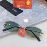 Cartier Couple Fashion Versatile Sunglasses Size: 57-18-140