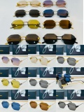 Balenciaga Couple Fashion Versatile Frameless Sunglasses Size: 57-18-145