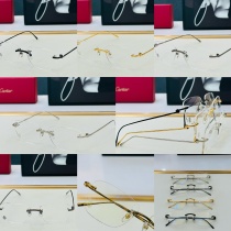 Cartier Couple Fashion Versatile Glasses Size: 56-16-140
