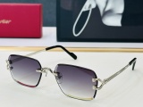 Cartier Couple Fashion Versatile Frameless Sunglasses Size: 57-17-142