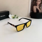 Prada Couple Fashion Versatile Square Frame Sunglasses