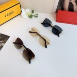  Fendi Classic Retro Versatile Frameless Sunglasses