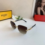  Fendi Classic Retro Versatile Frameless Sunglasses
