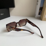 Dior Couple Fashion Versatile Square Frame Sunglasses