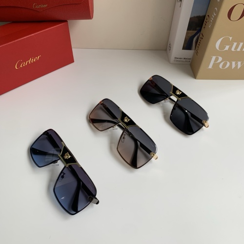 Cartier Fashion Versatile Square Large Frame Sunglasses
