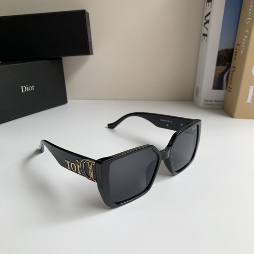 Dior Couple Fashion Versatile Square Frame Sunglasses
