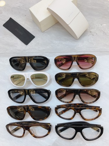 Prada Couple Fashion Versatile Sunglasses Size: 57-18-135