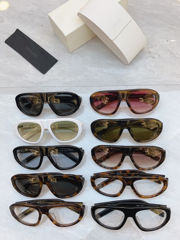 Prada Couple Fashion Versatile Sunglasses Size: 57-18-135