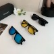 Prada Couple Fashion Versatile Square Frame Sunglasses