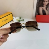  Fendi Classic Retro Versatile Frameless Sunglasses