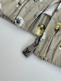 Louis Vuitton 26SS Unisex Fashion Full Print Daisy Stand Up Collar Jacket Casual Coat