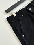Chrome Hearts High Street Cross Splice Leather Embroidered workwear Cowboy Shorts