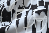 Off White Fashion Overlapping Letter Printed T-shirt Couple Casual Loose Washed Short Sleeve