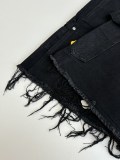 Chrome Hearts High Street Cross Splice Leather Embroidered workwear Cowboy Shorts
