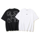 Off White Fashion Chain Arrow Printed T-shirt Couple Casual Loose Short Sleeve