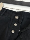 Chrome Hearts High Street Cross Splice Leather Embroidered workwear Cowboy Shorts