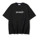 Off White Fashion Arrow Logo Printed T-shirt Couple Casual Loose Short Sleeve