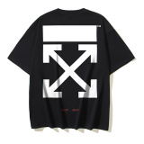 Off White Classic Caravaggio Oil Painting Arrow Print T-shirt Couple Casual Loose Short Sleeve