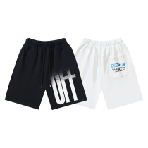 Off White Classic Logo Printed Shorts Unisex Casual Loose Sports Shorts