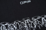 Off White Personalized Color Arrow Printed T-shirt Couple Casual Loose Short Sleeve