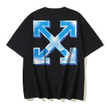 Off White Classic 3D Arrow Logo Printed T-shirt Couple Casual Loose Short Sleeve