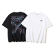 Off White Fashion Watercolor Arrow Printed T-shirt Couple Casual Loose Short Sleeve